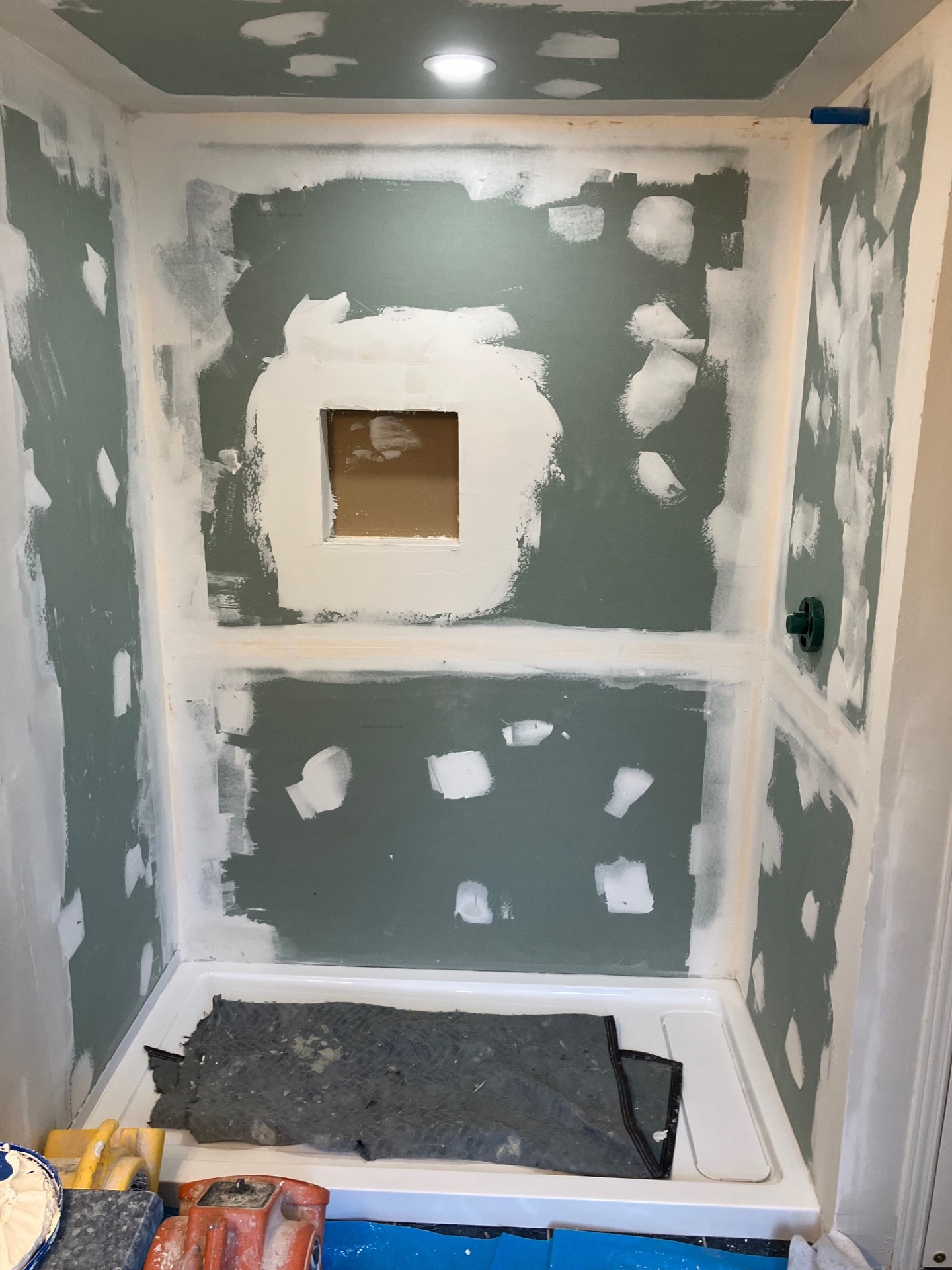 Professional shower installation project